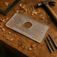 Base universal fresadora de palma vista frontal madera