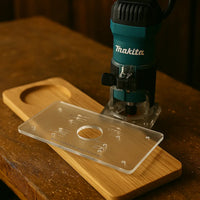 Base universal router de palma para madera compatible Makita Bosch
