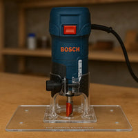 Base acrílica router de palma para trabajos en madera