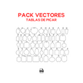 Diseños vectoriales tablas de picar vol 2 madera CNC router