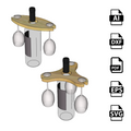 Planos PDF porta vino madera para router y CNC descargable