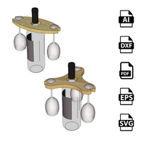 Planos PDF porta vino madera para router y CNC descargable