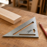 Escuadra carpintera aluminio 7 pulgadas detalle uso madera