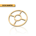 Plantilla circular 5 espacios tabla picoteo 30 cm para router y CNC