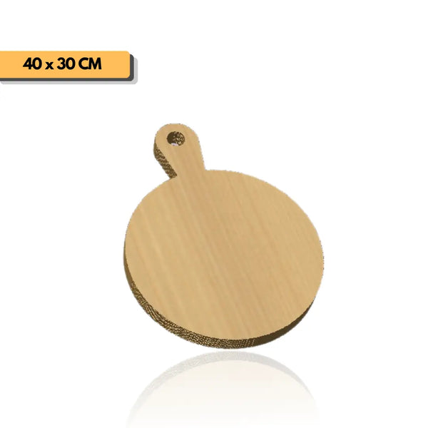 Plantilla circular con mango tabla de picar 40x30 cm para router y CNC