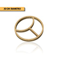 Plantilla circular 3 espacios tabla picoteo 30 cm para router y CNC