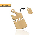 Plantilla tabla armable 50x25 cm para router y CNC