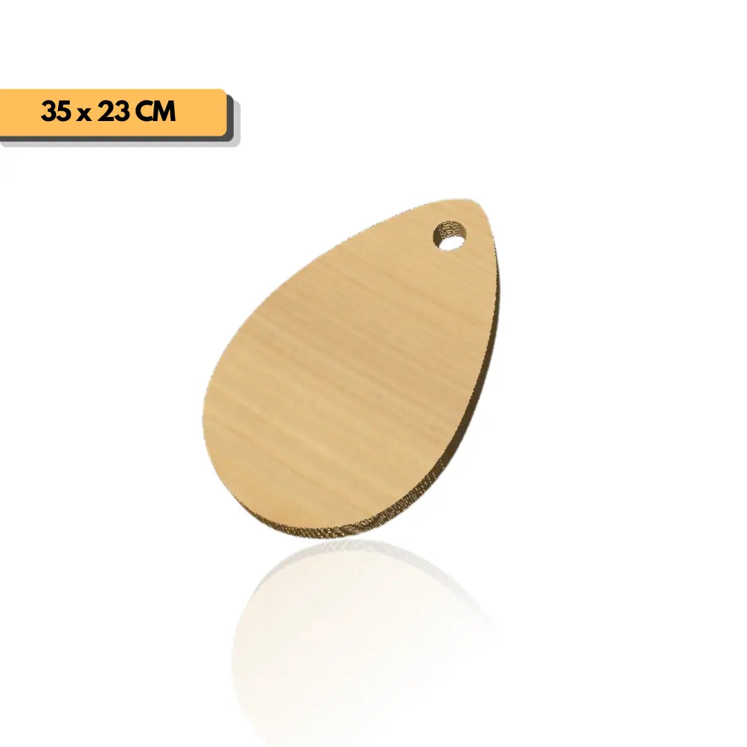Plantilla gota grande tabla de picar 35x23 cm para router y CNC
