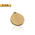 Plantilla gota con punta tabla de picar 30x25 cm para router y CNC