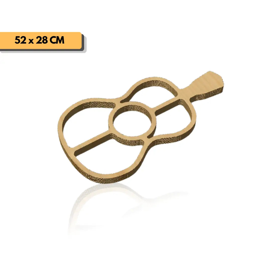 Plantilla guitarra tabla de picar 52x28 cm para router y CNC