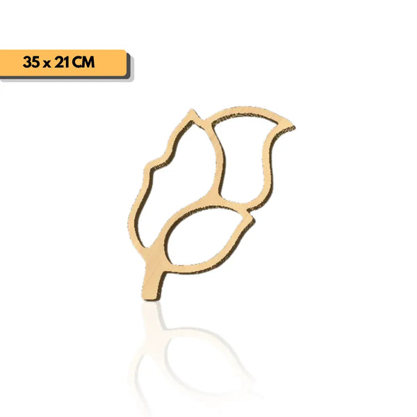 Plantilla hoja tabla de picar 35x21 cm para router y CNC