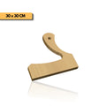 Plantilla mango largo tabla de picar 30x30 cm para router y CNC