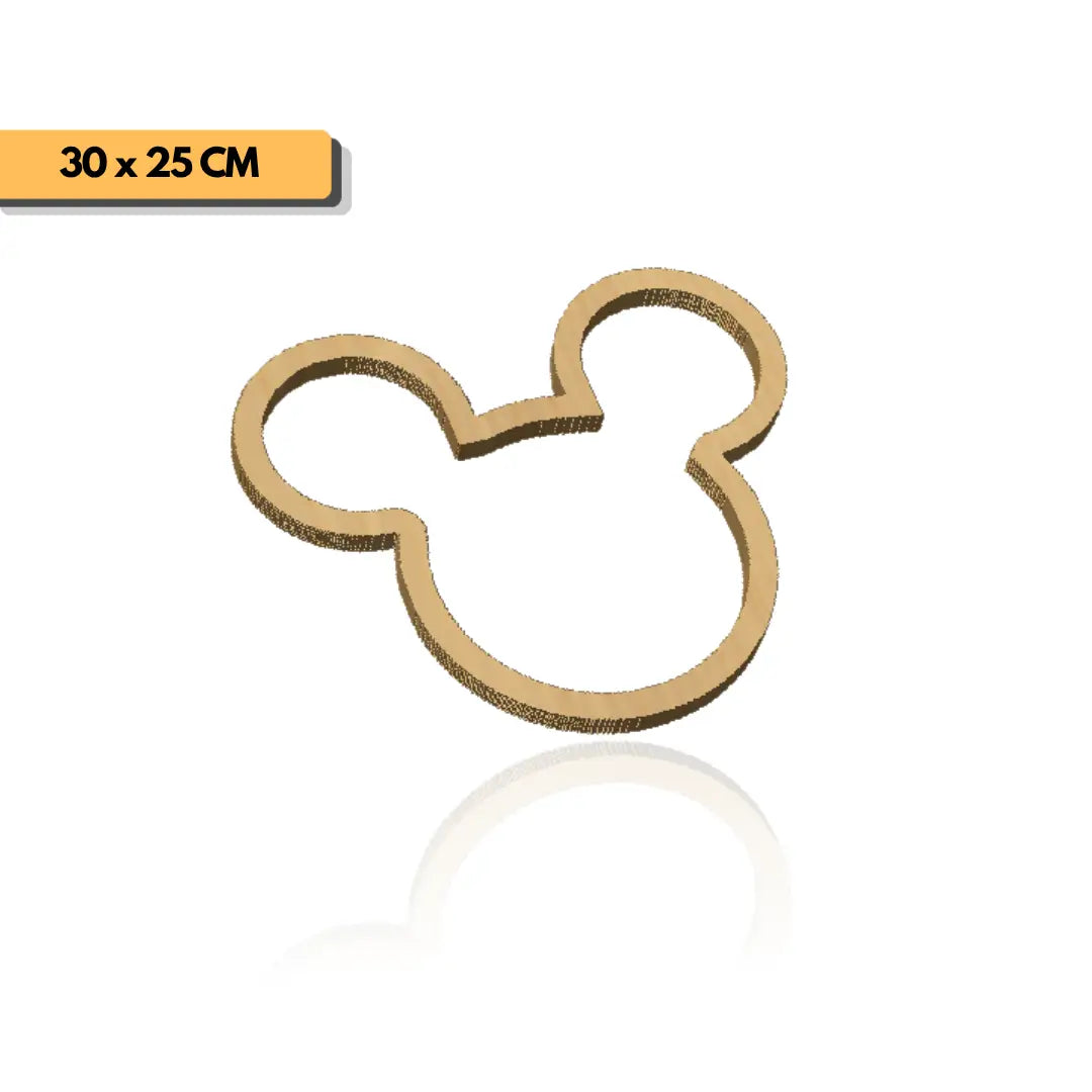 Plantilla Mickey Mouse tabla de picar 30x25 cm para router y CNC