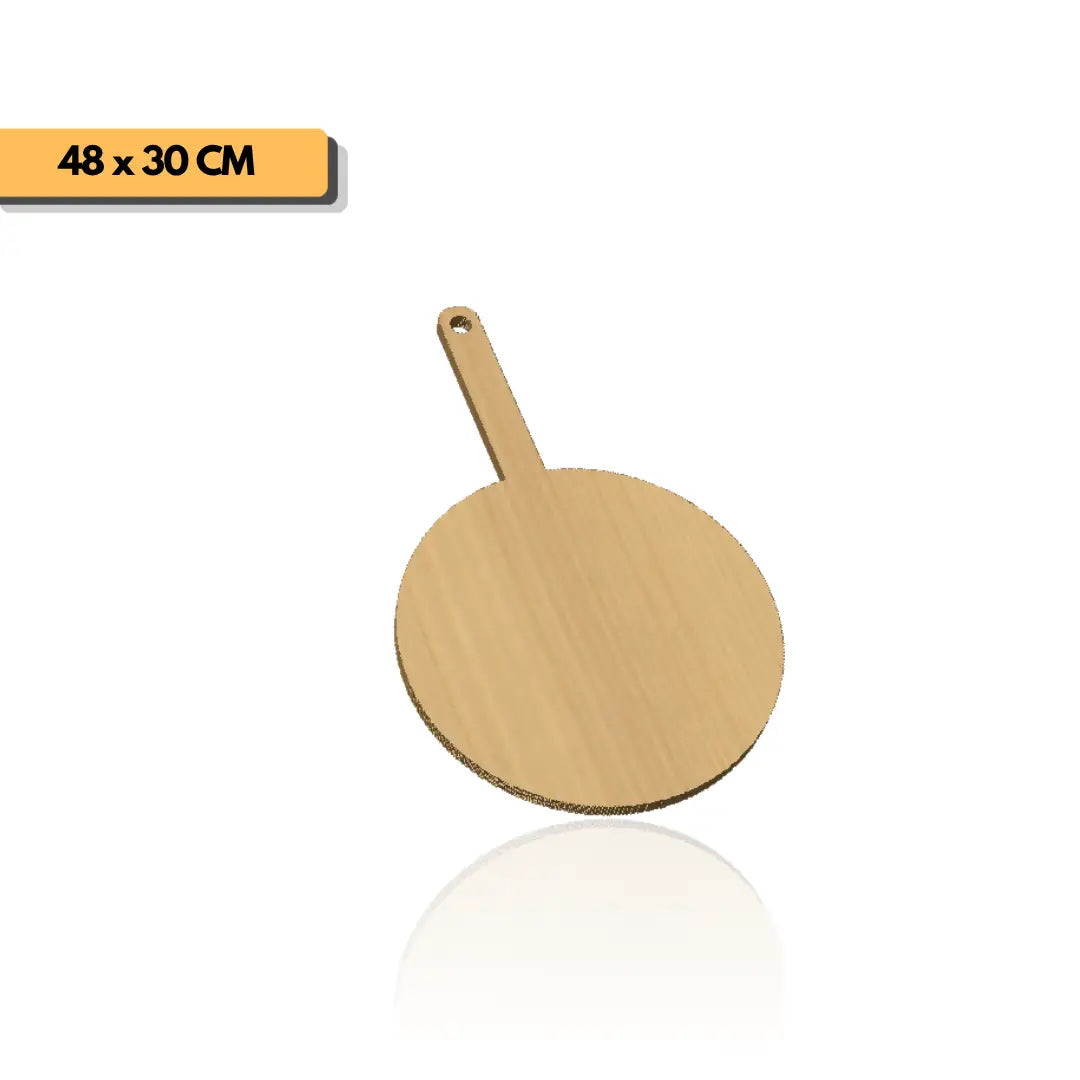 Plantilla pizza 1 tabla de picar 48x30 cm para router y CNC