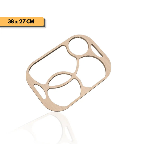 Plantilla Rectangular con círculos