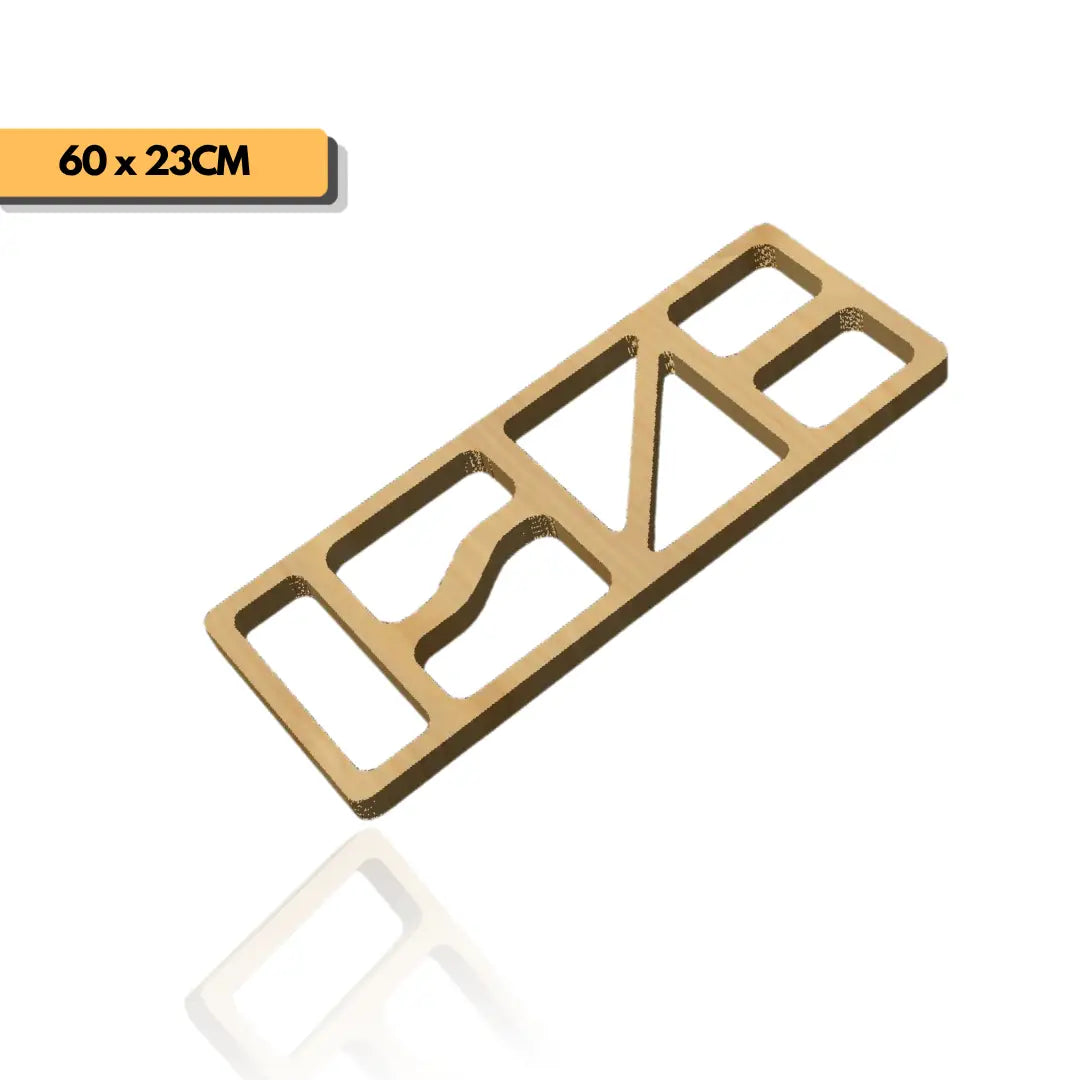 Matriz rectangular XL tabla de picar 60x23 cm para router y CNC