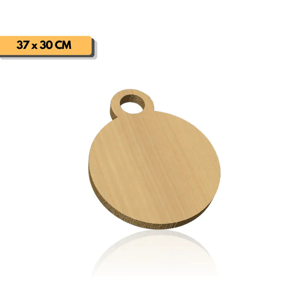 Plantilla Tabla Redonda con Mango para Picar y Servir