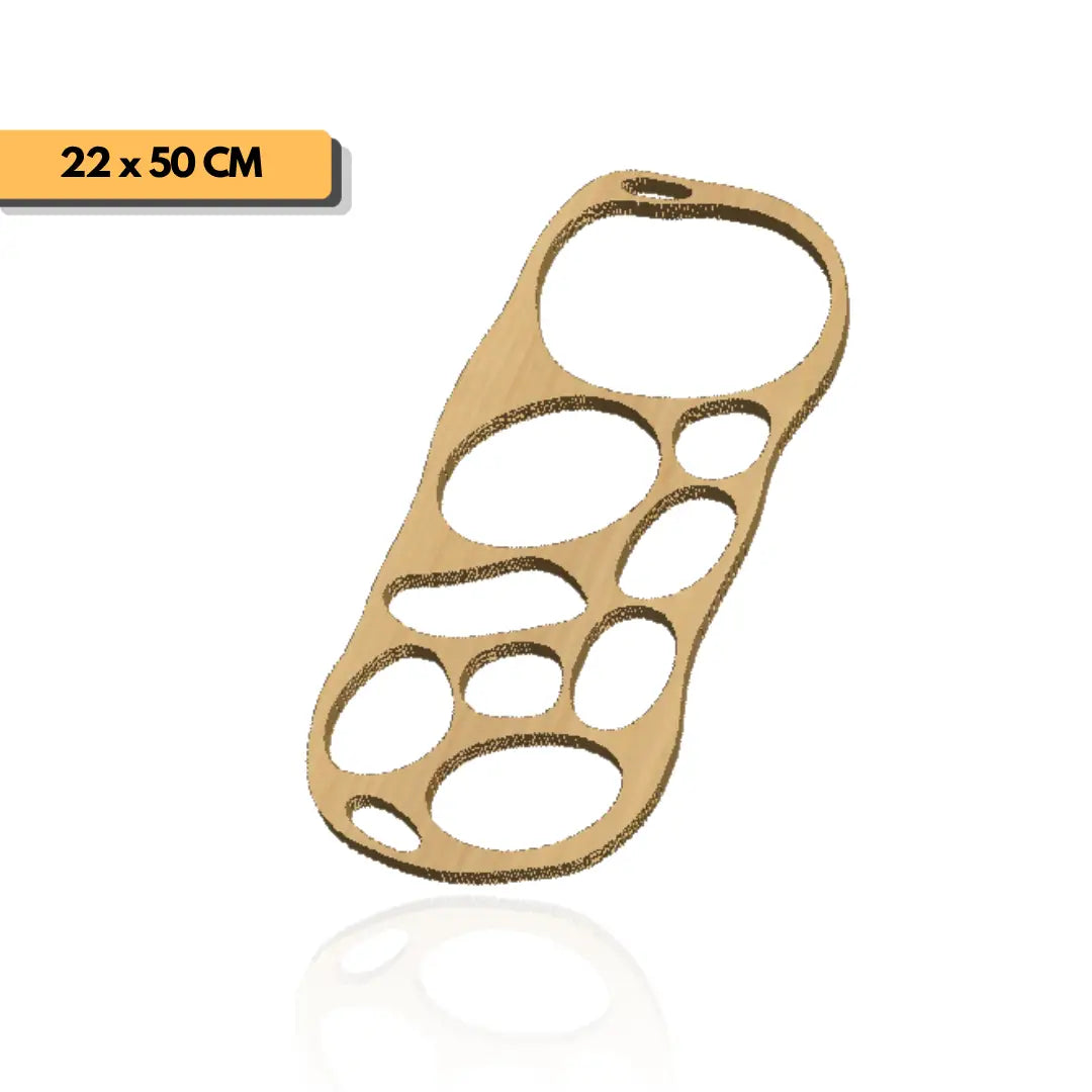Plantilla rústica tabla de picar 50x22 cm para router y CNC