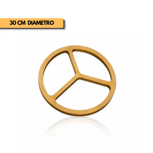 Plantilla bandeja circular dividida 30 cm para router y CNC