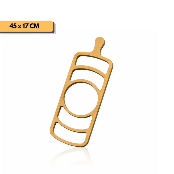Plantilla bandeja decorativa compartimentos 45x17 cm para router y CNC