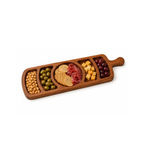 Molde bandeja con divisiones madera 45x17 cm para fresadora y CNC