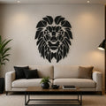 Diseño vectorial cuadro león para corte láser router CNC madera