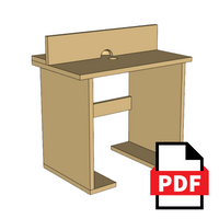 Planos PDF banco casero para fresadora en madera router CNC