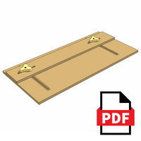 Planos PDF guía sierra de banco en madera para router y CNC