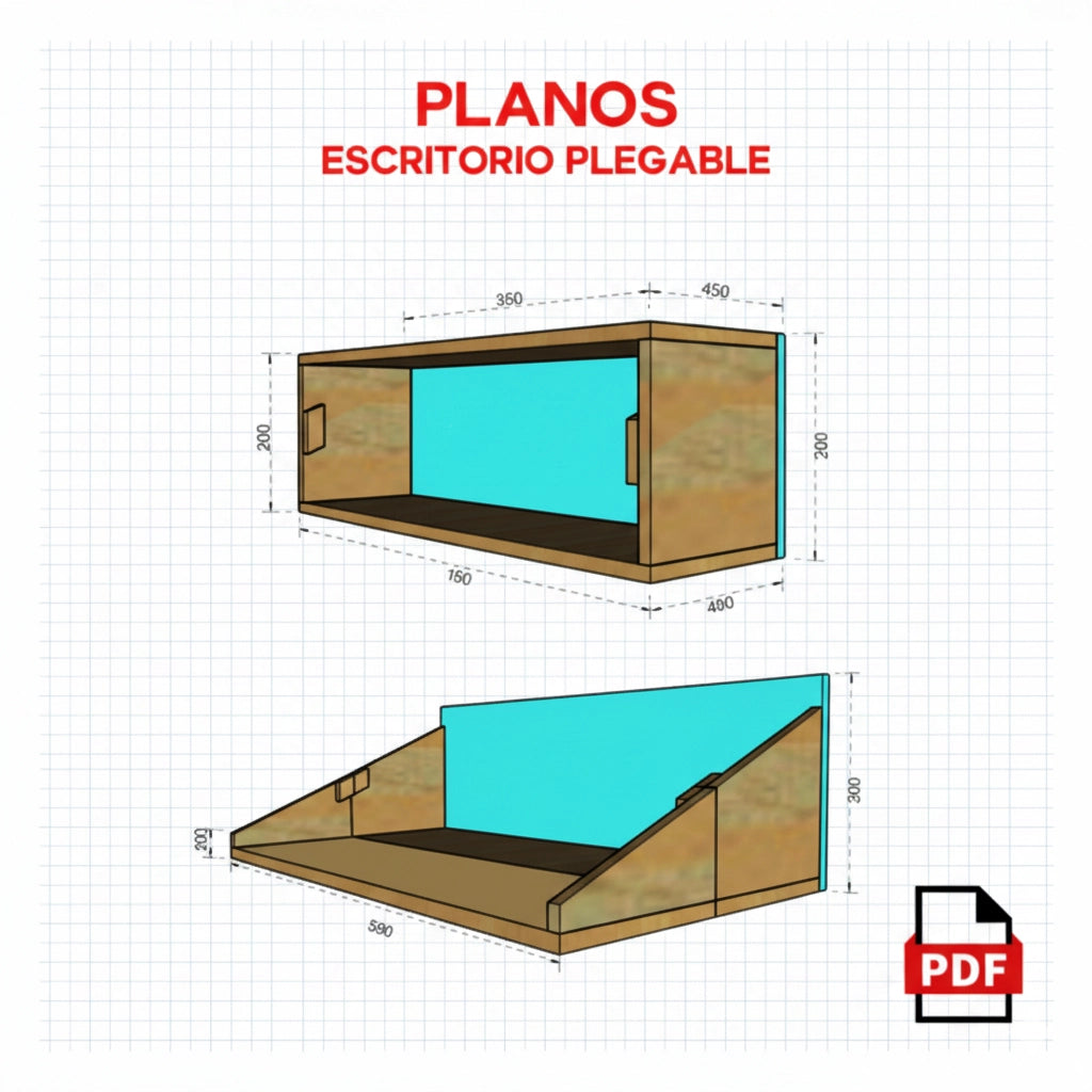 Planos Escritorio plegabale